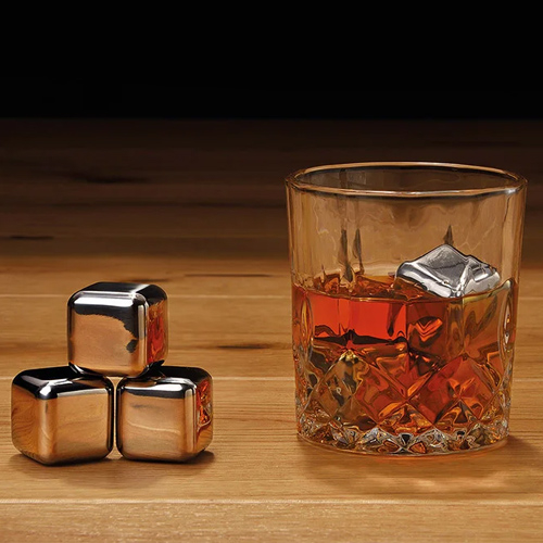 g.wurm - Whisky stainless steel cubes, 8 pcs - chladiace kamene do whisky nerezové 8ks