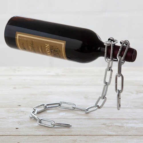 Chain Wine Bottle Holder - reťaz držiak na fľašu vína