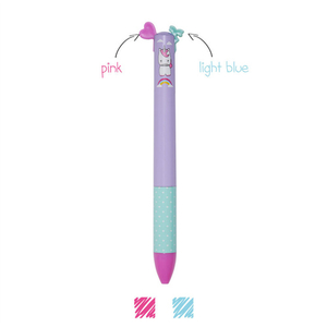 Legami Click&Clack - Two Colour Ballpoint Pen - Unicorn - dvojfarebné pero