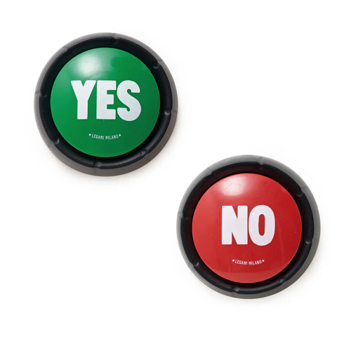 Legami YES & NO - Set of Two Sound Buttons - Sada dvoch tlačidiel zvuku YES & NO