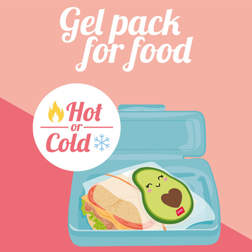 Legami Gel Pack for Food Avocado - udrží jedlo teplé alebo studené
