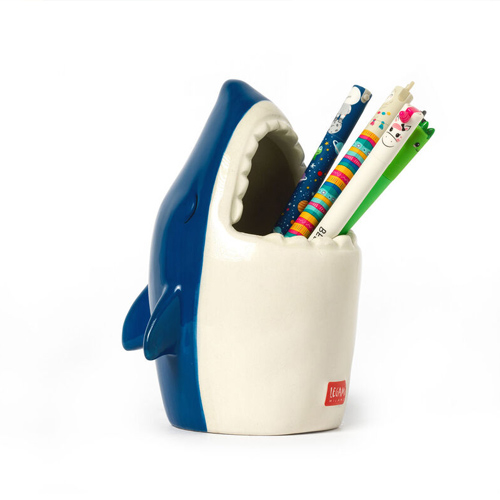 Legami Ceramic Pen Holder - Desk Friends SHARK - držiak na perá