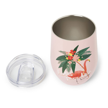 Termohrnček 325ml Legami Vacuum Tumbler - Hot & Cold - Flamingo