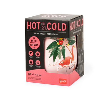 Termohrnček 325ml Legami Vacuum Tumbler - Hot & Cold - Flamingo