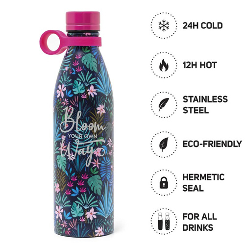 Legami - Hot&Cold - 800 Ml Vacuum Bottle - FLORA vakuová fľaša 