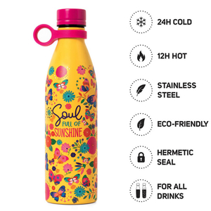 Legami - Hot&Cold - 800 Ml Vacuum Bottle - SUNSHINE vakuová fľaša 