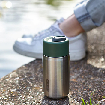 Termoska nerezová 340ml BLACK + BLUM - travel cup orange termohrnček 340ml