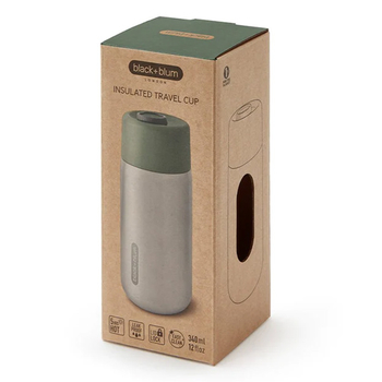 Termoska nerezová 340ml BLACK + BLUM - travel cup orange termohrnček 340ml