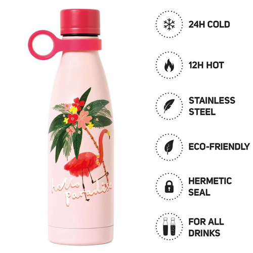 Termoska Legami - Hot&Cold - 500 Ml Vacuum Bottle - Flamingo