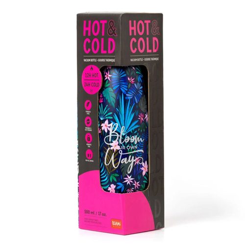 Legami - Hot&Cold - 500 Ml Vacuum Bottle - Flora vakuová fľaša 