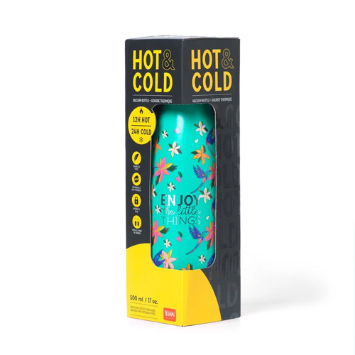 Legami - Hot&Cold - 500 Ml Vacuum Bottle - HUMINNGBIRD vakuová fľaša 