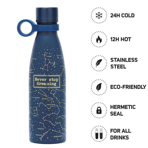 Legami - Hot&Cold - 500 Ml Vacuum Bottle - STARS vakuová fľaša 