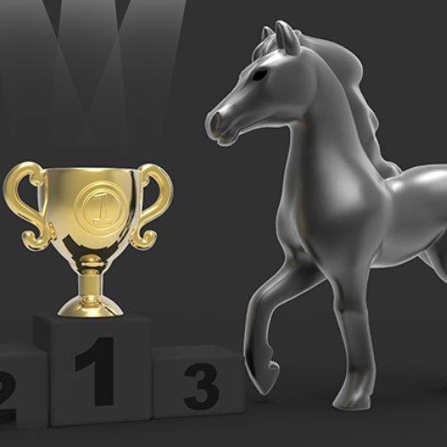 Kľúčenka Kôň s trofejou Metalmorphose Keyring Horse with trophy