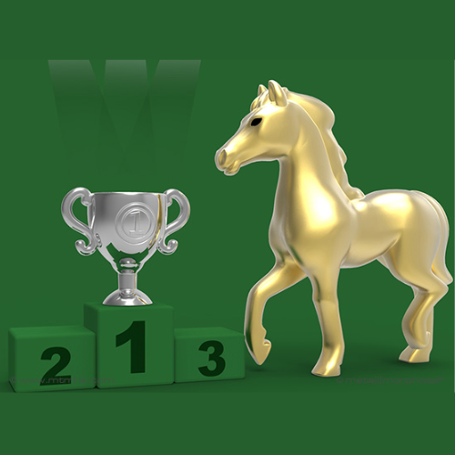 Kľúčenka Kôň s trofejou Metalmorphose MTM Keyring Horse with trophy