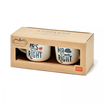 Legami Espresso For Two - Coffee Cups - MR and MRS - esspresso šálky 2ks/set