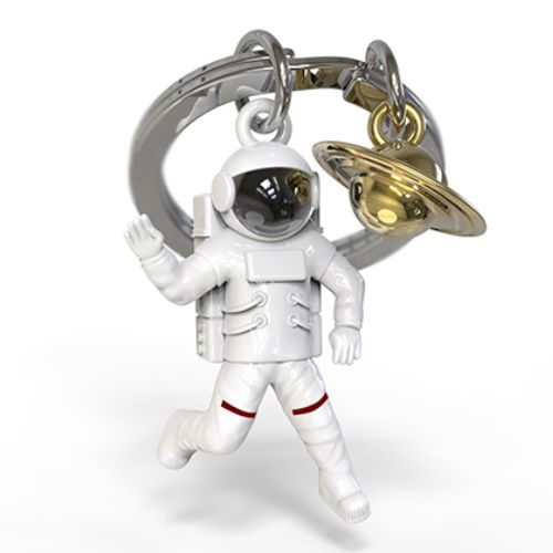 Kľúčenka Astronaut a Saturn Metalmorphose MTM Keyring Astronaut & Saturn