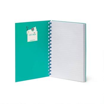 Legami zošit linajkový A5 200 strán - Lined Spiral Notebook - A5 Sheet - Large - LLAMA