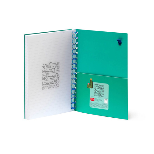 Legami zošit linajkový A5 200 strán - Lined Spiral Notebook - A5 Sheet - Large - LLAMA