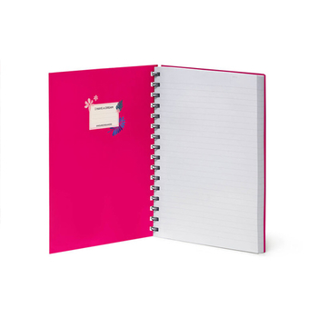Legami zošit linajkový A5 200 strán - Lined Spiral Notebook - A5 Sheet - Large - FLORA