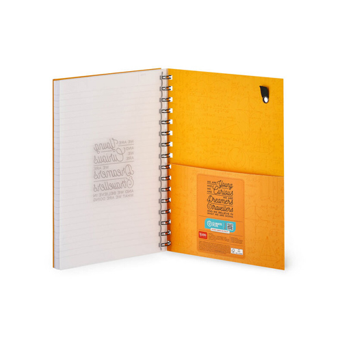 Legami zošit linajkový A5 200 strán - Lined Spiral Notebook - A5 Sheet - Large - GENIUS