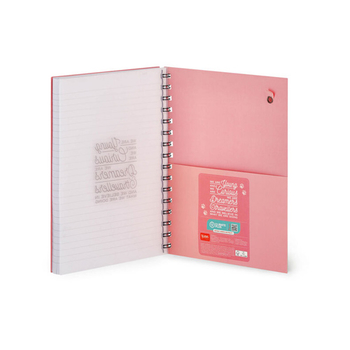 Legami zošit linajkový A5 200 strán - Lined Spiral Notebook - A5 Sheet - Large - KITTY