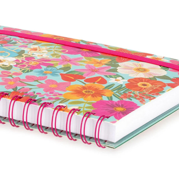Legami zošit linajkový A5 200 strán - Lined Spiral Notebook - A5 Sheet - Large - HAPPY FLOWERS