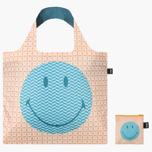 Nákupná taška LOQI Smiley Geometric Recycled