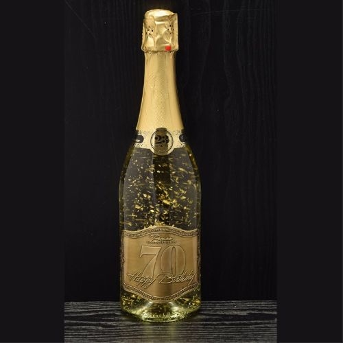 Happy Birthday 70 – šumivé víno s 23 karátovým zlatom