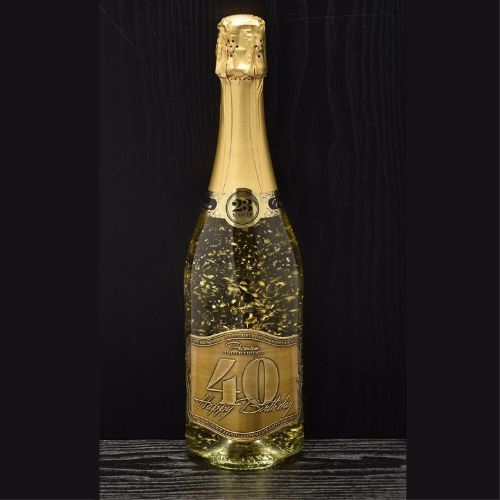 Happy Birthday 40 – šumivé víno s 23 karátovým zlatom