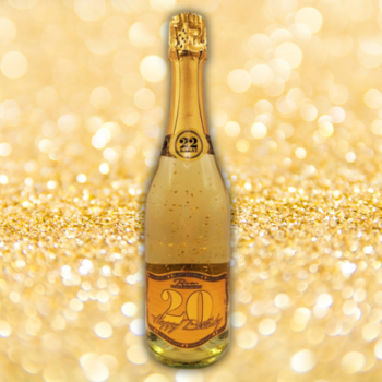 Happy Birthday 20 – šumivé víno s 23 karátovým zlatom