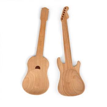 Kikkerland gitarové šalátové naberačky Rockin - bukové drevo