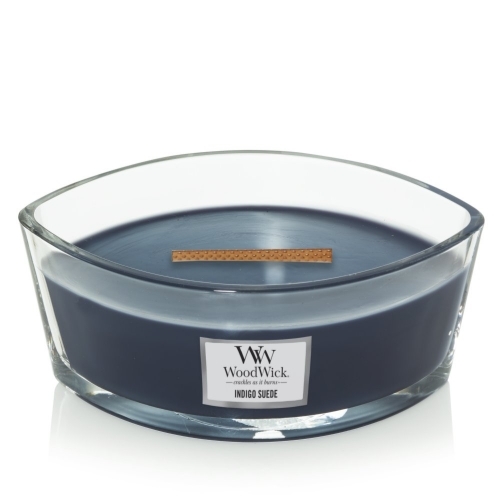 INDIGO SUEDE  Vonná sviečka 453g Woodwick