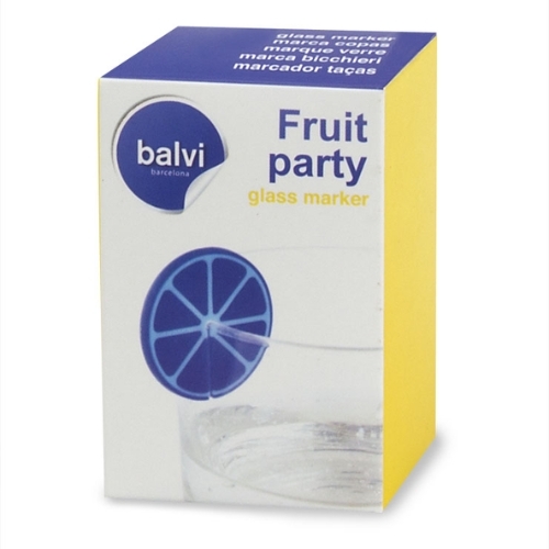 Označovače pohárov FRUIT PARTY X8 Balvi